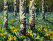 Spring Aspen & Wildflower 
6x8
$295