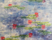 Pink Lilies on Blue
30x30
$1,300